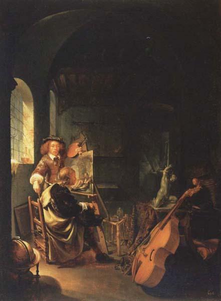 Frans van Mieris The Connoisseur in the Artist s Studio oil painting picture